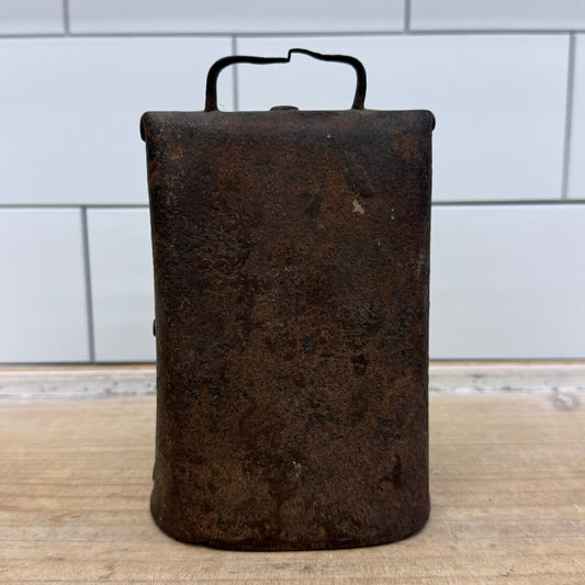 Primitive Hand Forged Cow Bell Rustic Farmhouse Decor