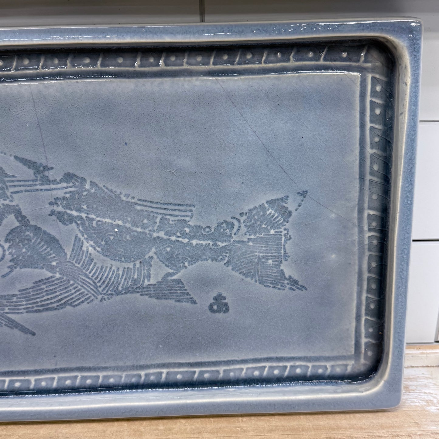 Rare Art Pottery Dish Ayako Miyawaki & Mark Richardson  1989