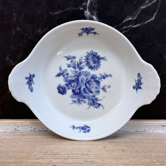 Apilco France Blue Floral Porcelain Bowls Set of 4