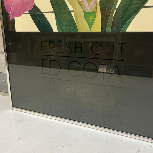 Ed Cota Discovery Galleries Floral Exhibition Poster