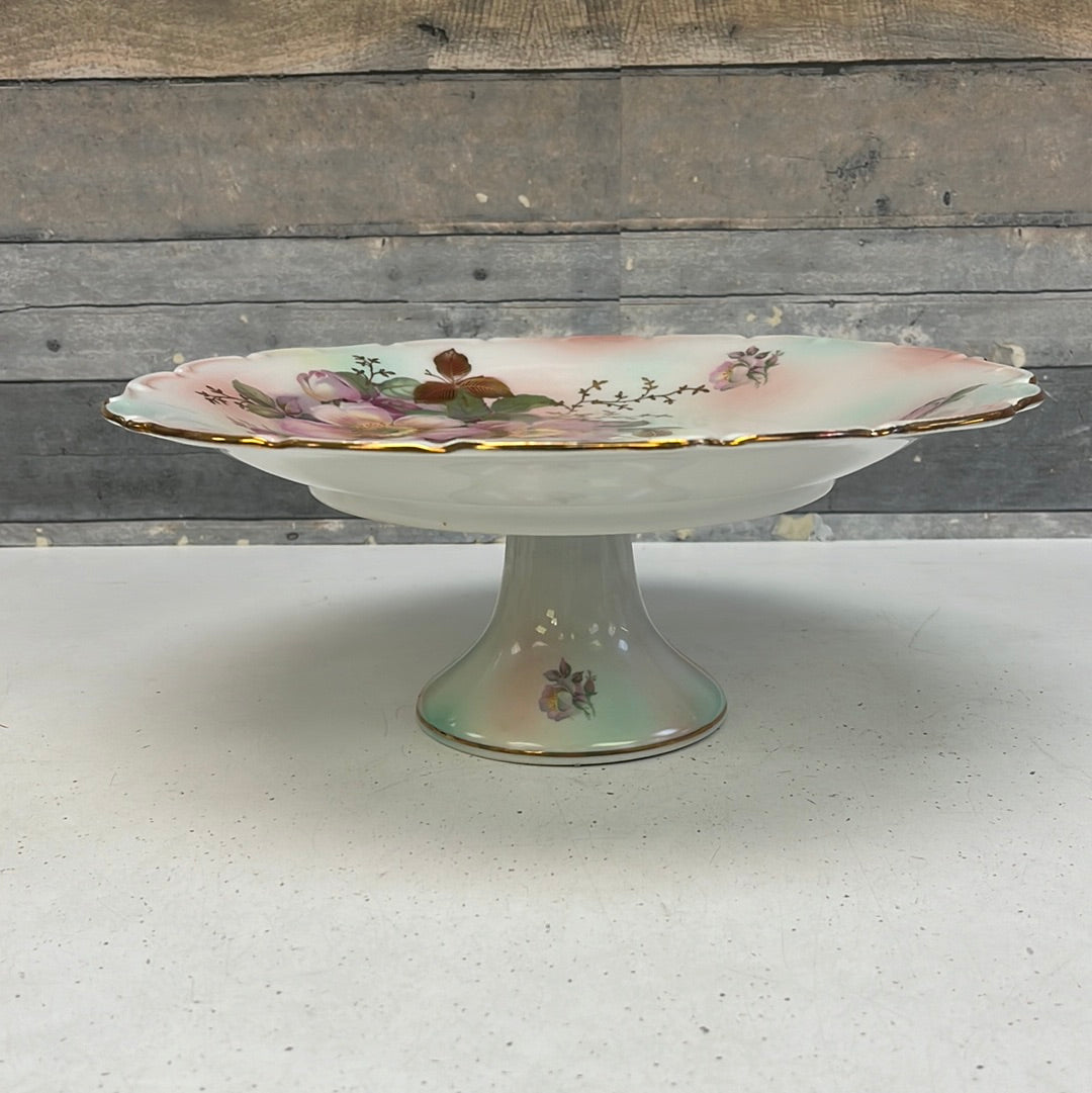 Vintage Schumann Arzberg  Wild Rose Cake Stand