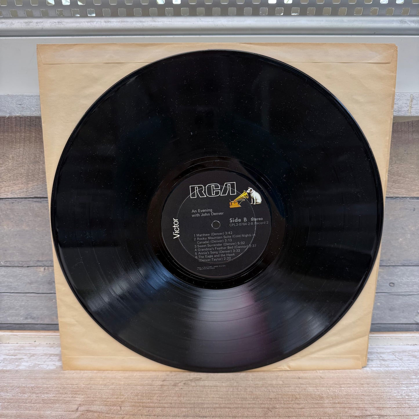 An Evening with John Denver Double Vinyl Record, 1975