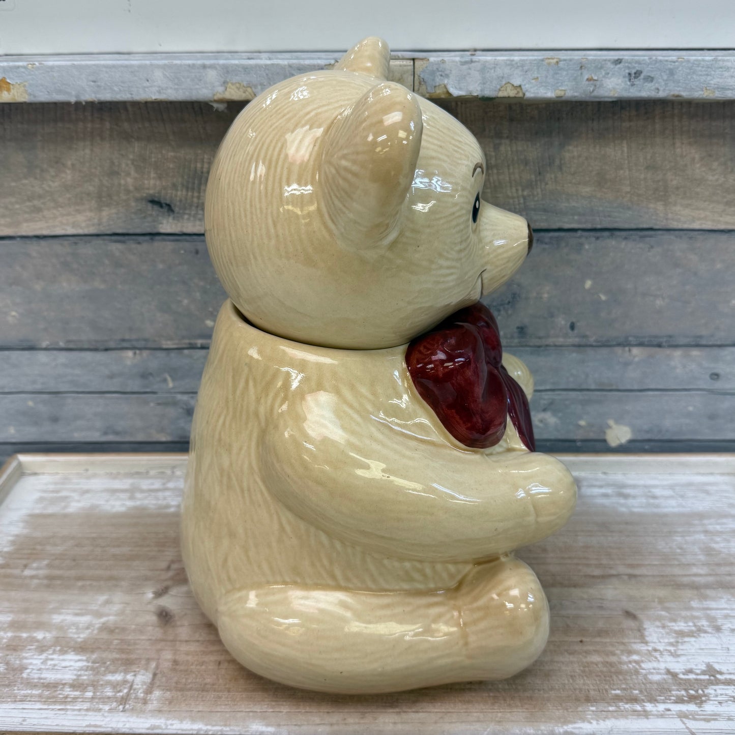 Metlox Teddy Bear Cookie Jar, 1950s