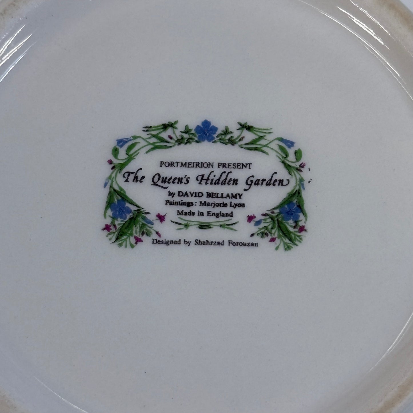 Portmeirion Queen’s Hidden Garden Canister England 1990s