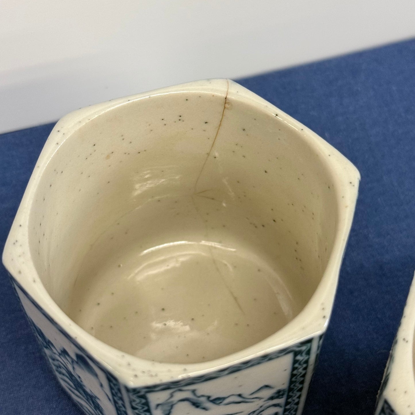 Blue White Landscape Porcelain Tea Set
