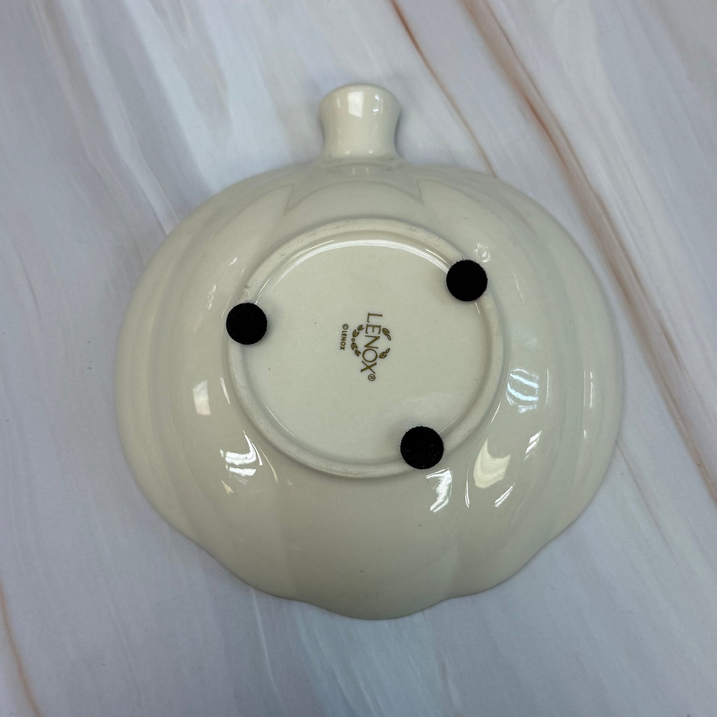 Lenox Gilded Pumpkin Porcelain Dish