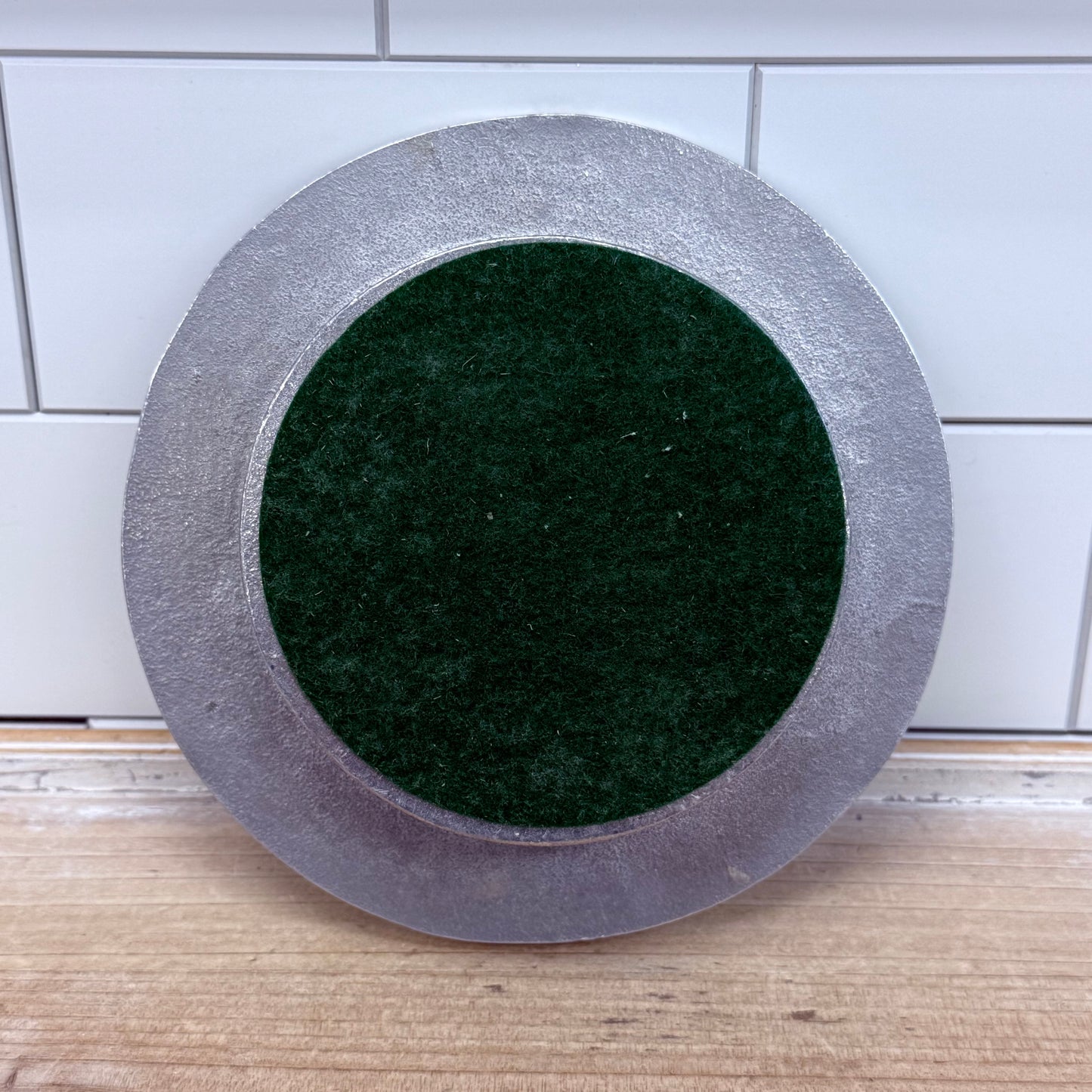 Wilton Armetale Pewter Bottle Coaster Geometric Barware