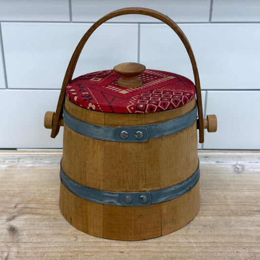 Spaulding & Frost Co Wooden Firkin Bucket 1940s–50s