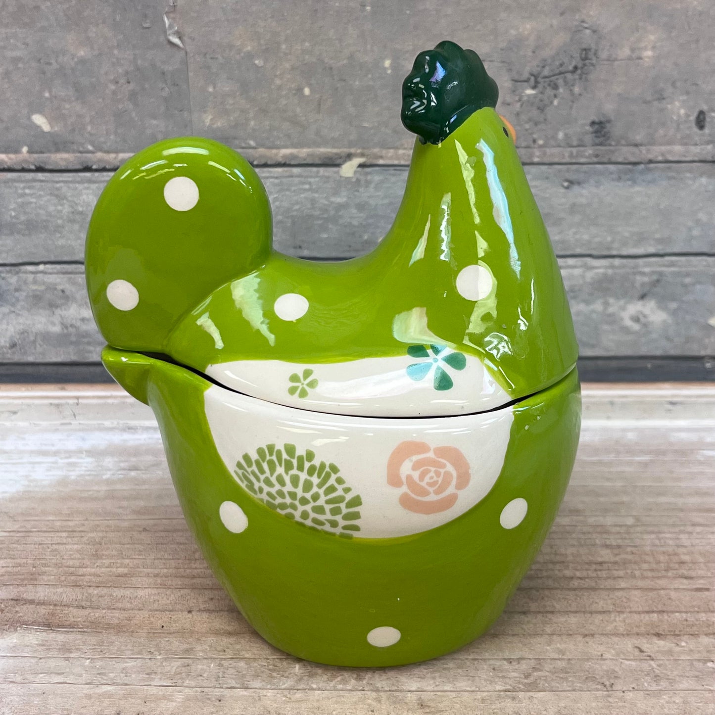 Patchwork Chicken Salt & Pepper Shaker & Jar Set