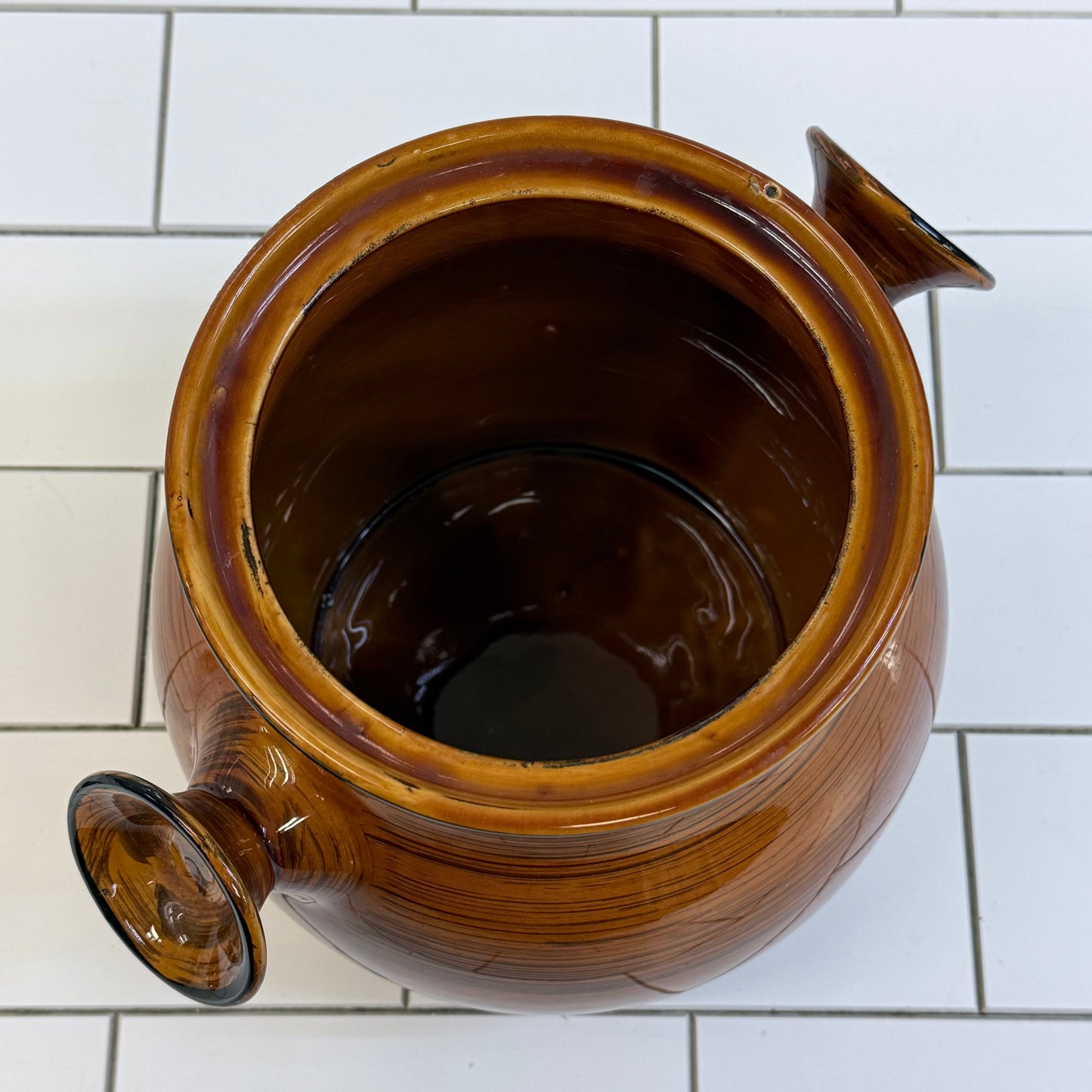 Brittany Nasco French Stoneware Bean Pot Crock Oven Proof