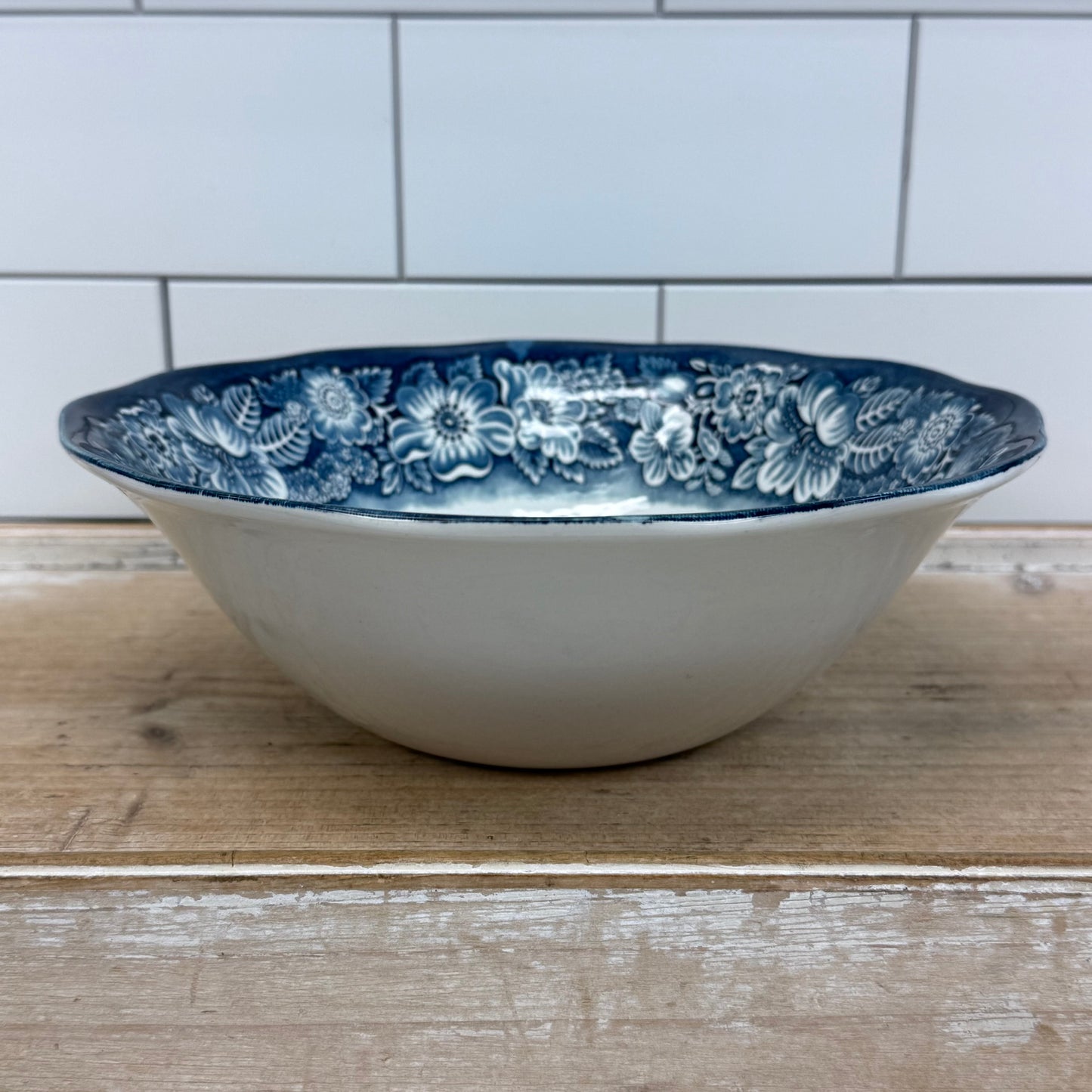 Liberty Blue Fraunces Tavern Serving Bowls Set of 3 Ironstone