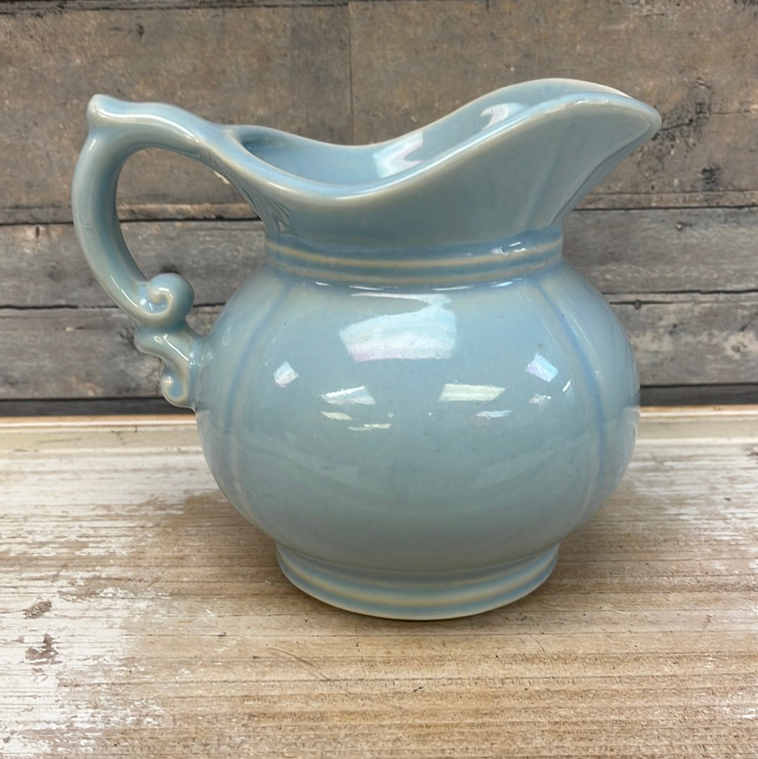 McCoy Hand-Painted Blue Pitcher, #7528