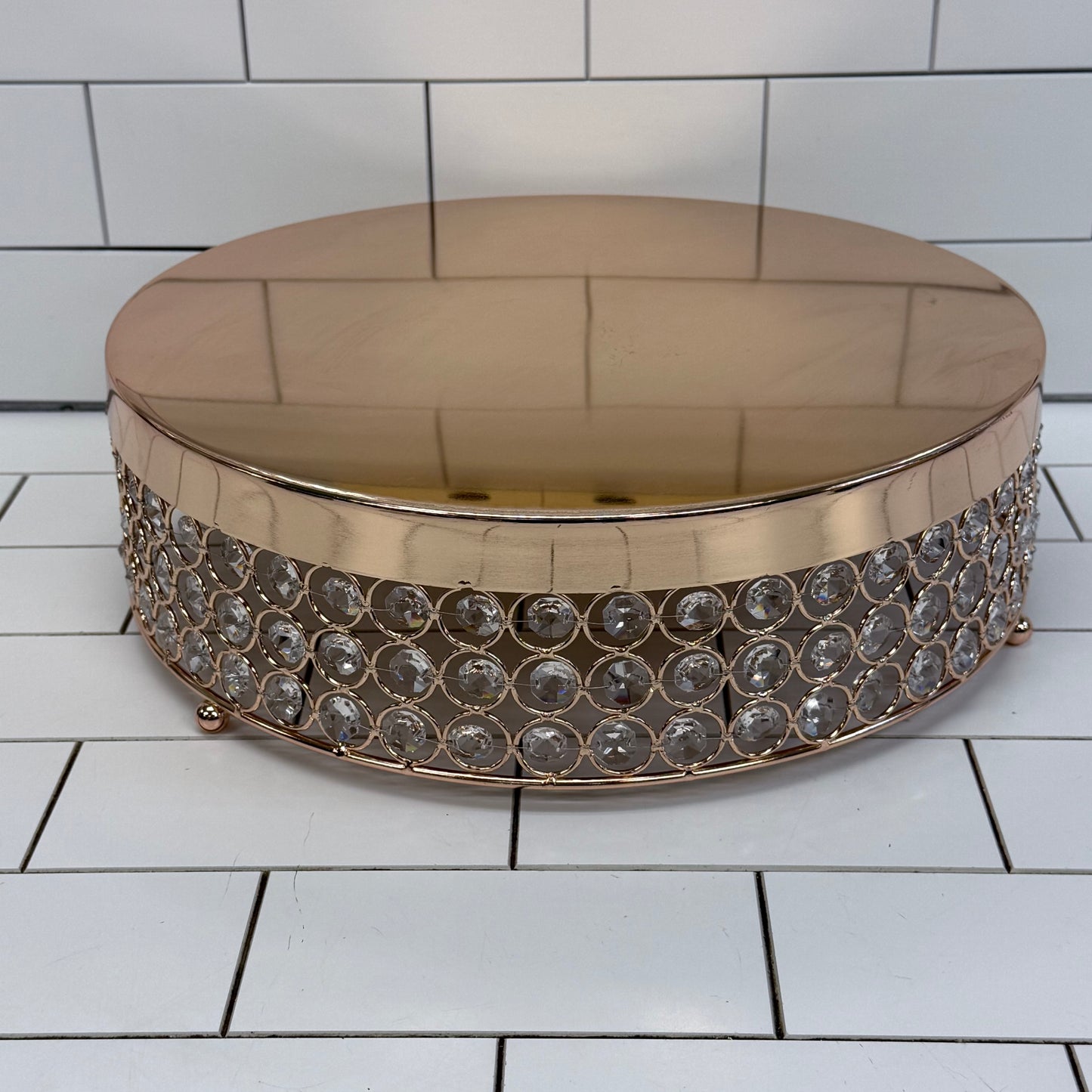 Rose Gold Cake Stand Metal Dessert Display