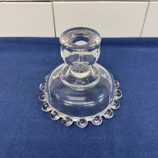 Imperial Candlewick Glass Candle Holder