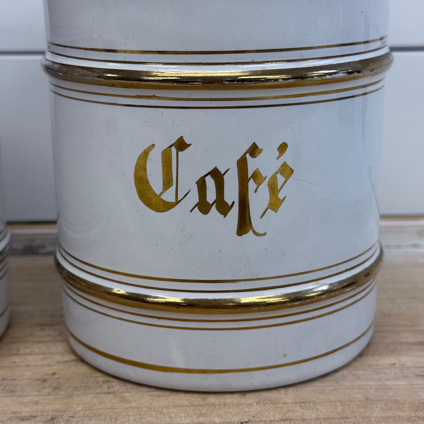 Enamelware Coffee & Chicory Canisters Set of 2