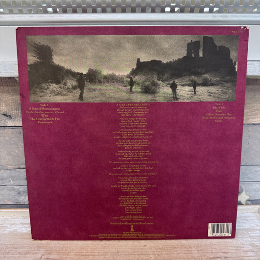 U2 The Unforgettable Fire Vinyl Record, 1984