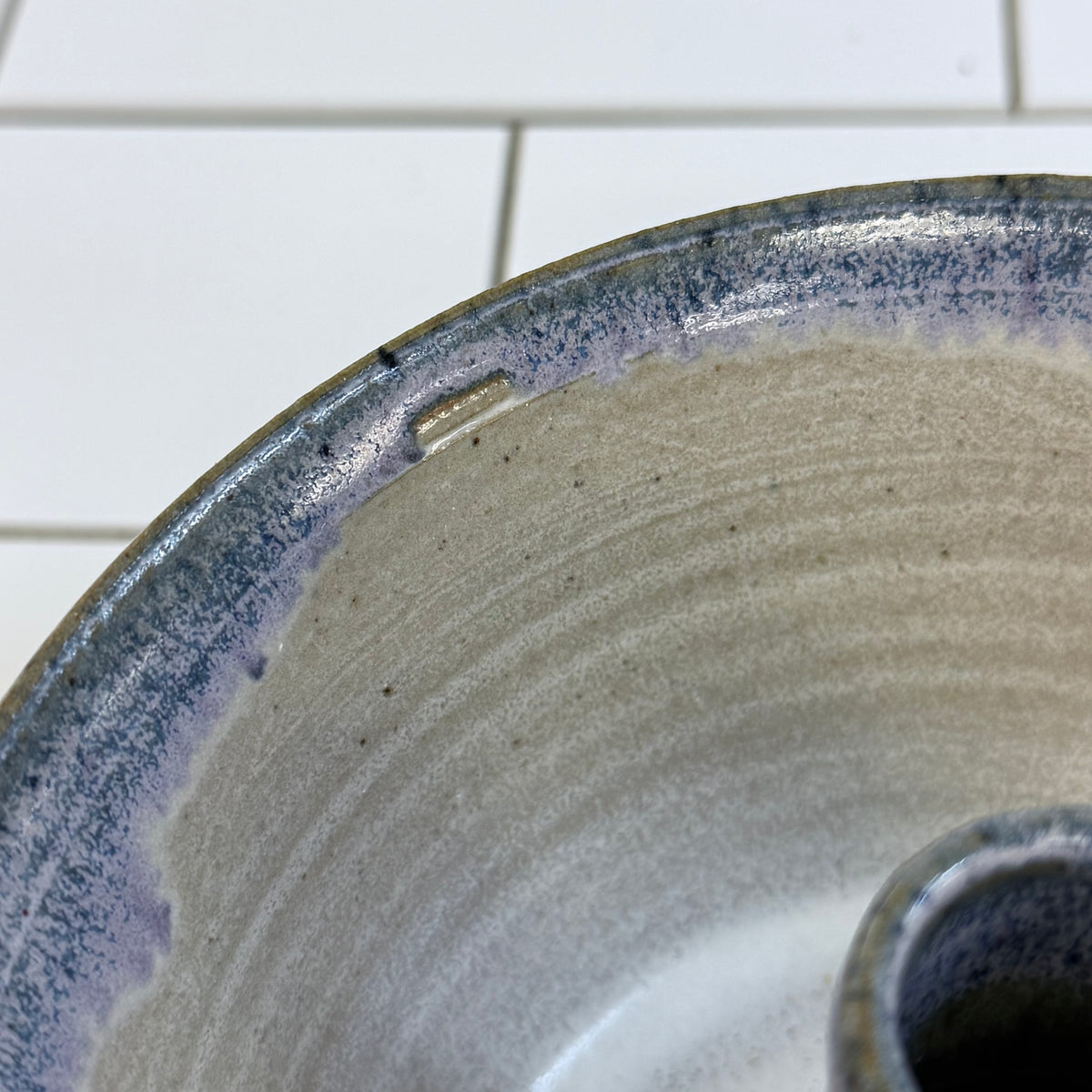 Studio Pottery Stoneware Bundt Cake Pan Ring Mold