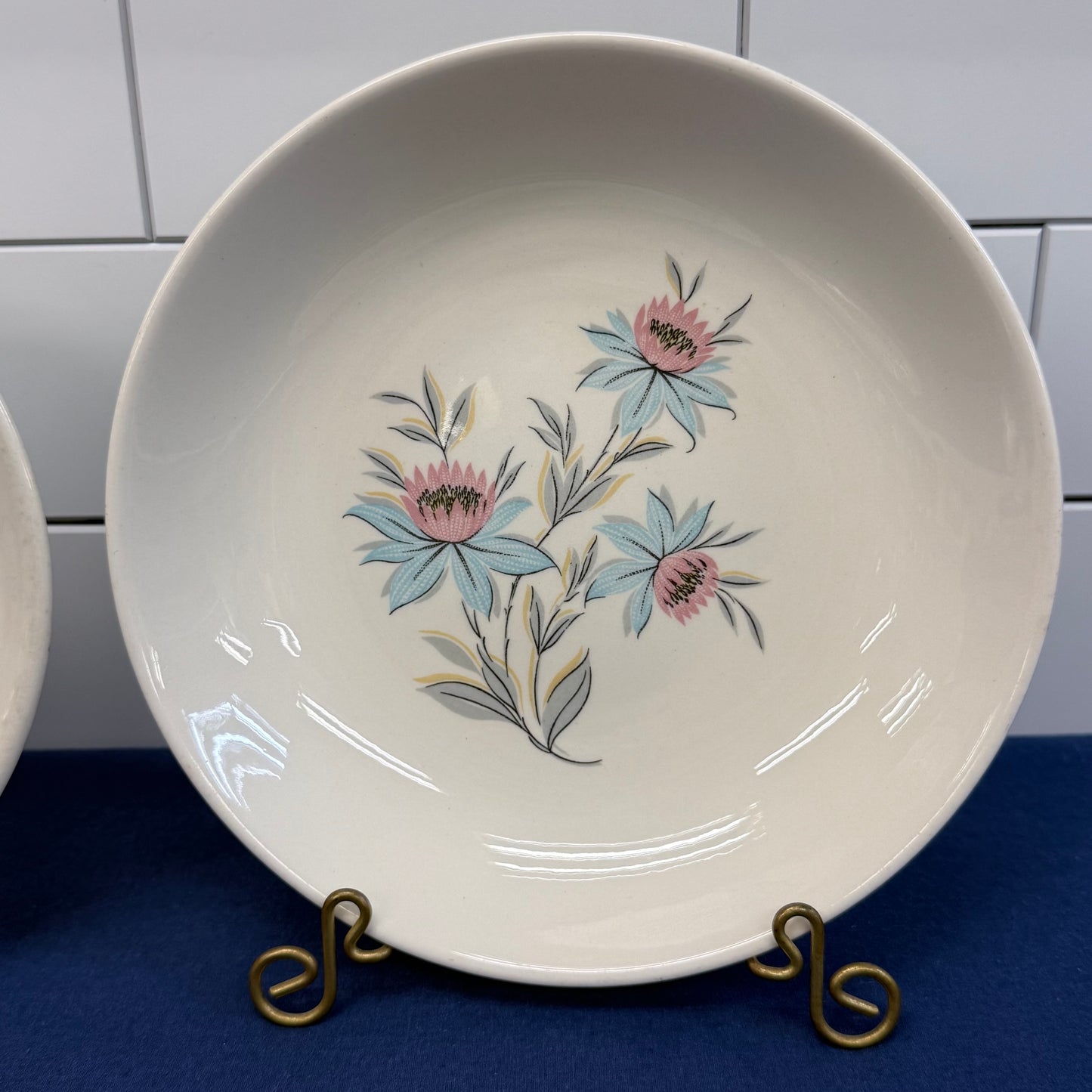 Steubenville Pottery Fairlane Plate & Bowl, Serves 4