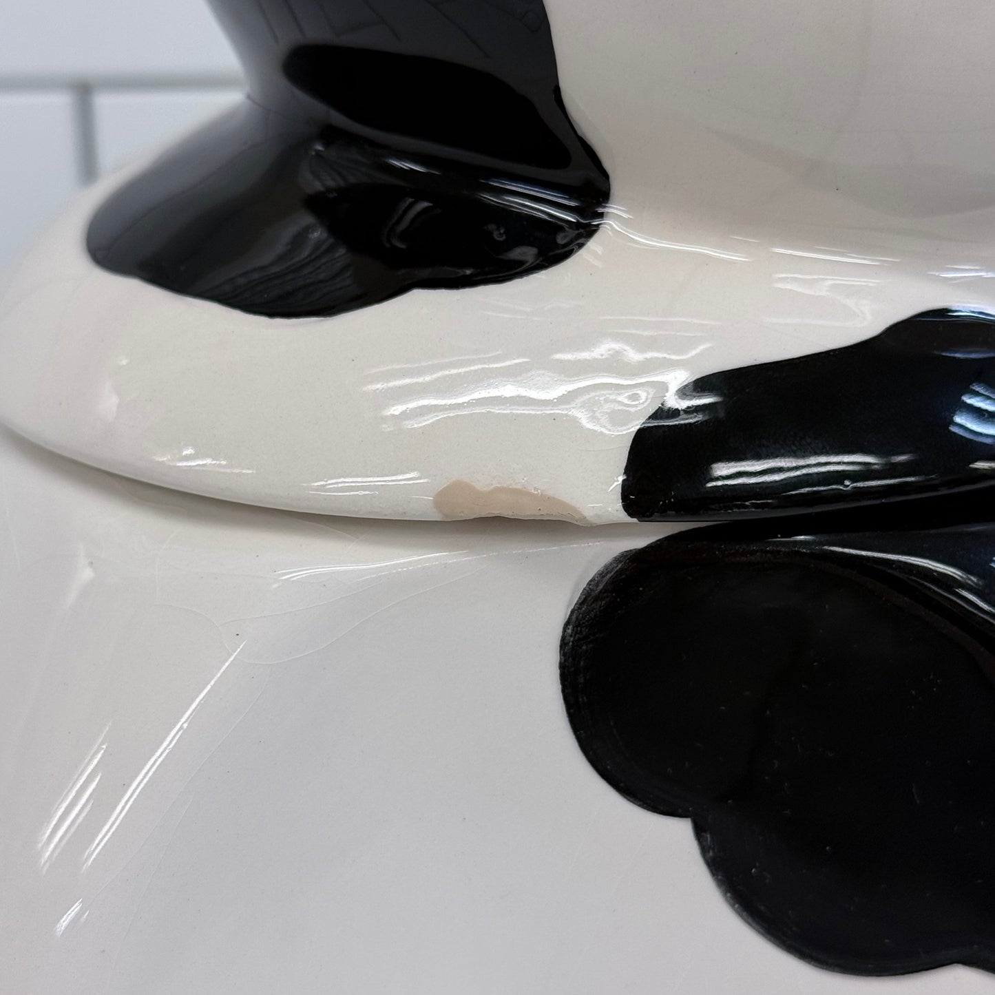Lucky Yuppy Puppy Belles the Cow Ceramic Cookie Jar 1999