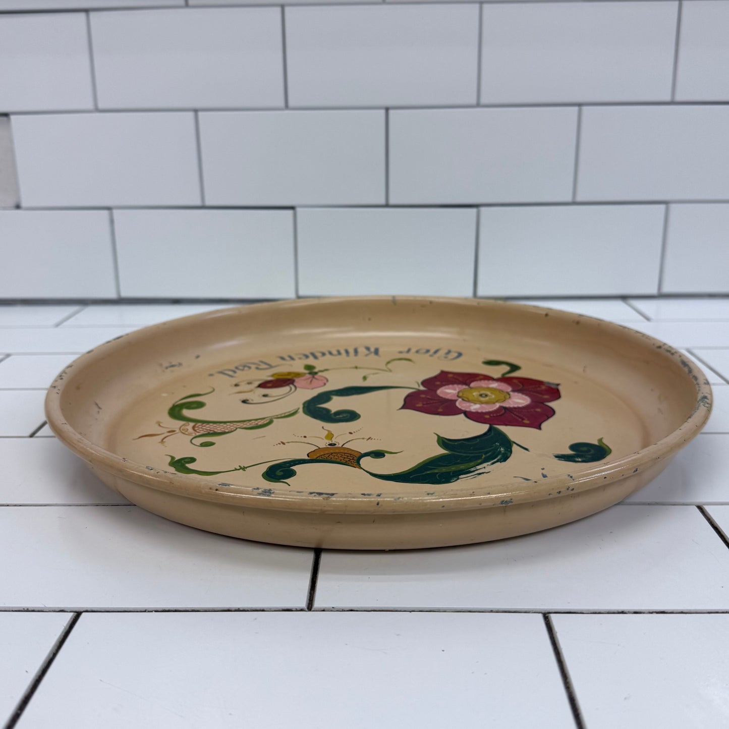 Rosemaling Tray Hand Painted Folk Art