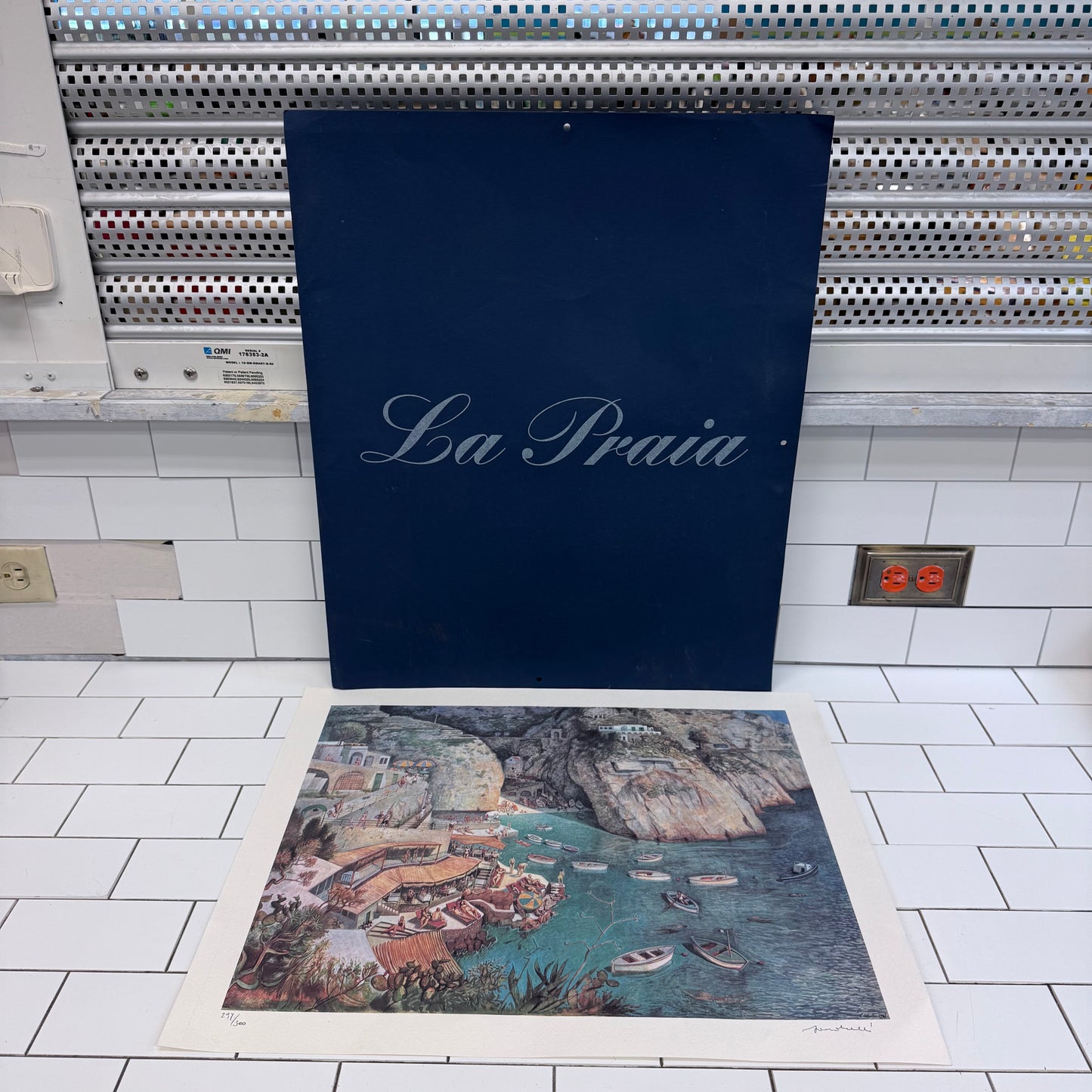 Amalfi Coast Art Print La Praia Signed Limited Edition