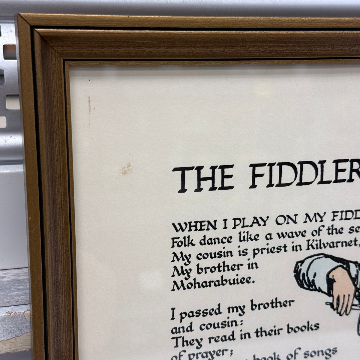 W. B. Yeats The Fiddler of Dooney Framed Irish Poetry Art Print