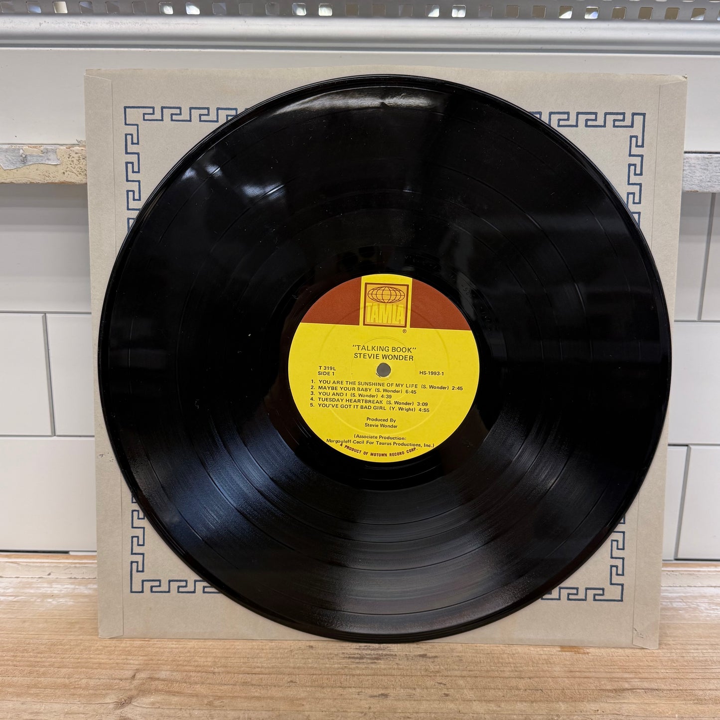 Stevie Wonder Talking Book Vinyl Record LP 1972 Tamla #T 319L