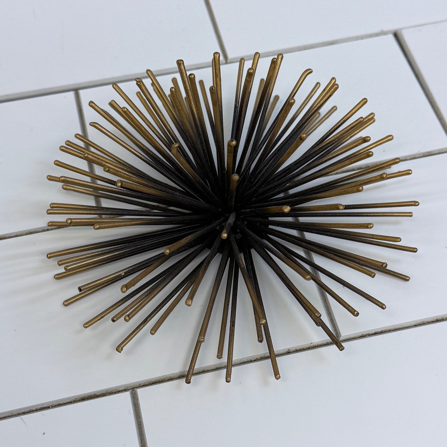 Mid Century Modern Style Starburst Metal Wall Decor Set of 3