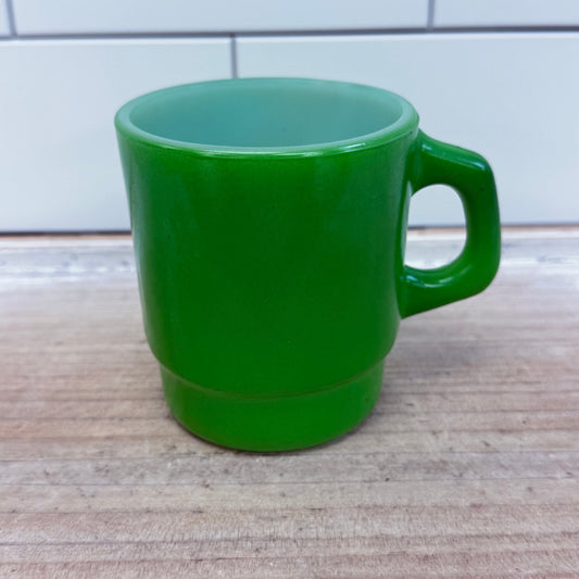 Fire King Mugs, Stackable Glass Set of 4