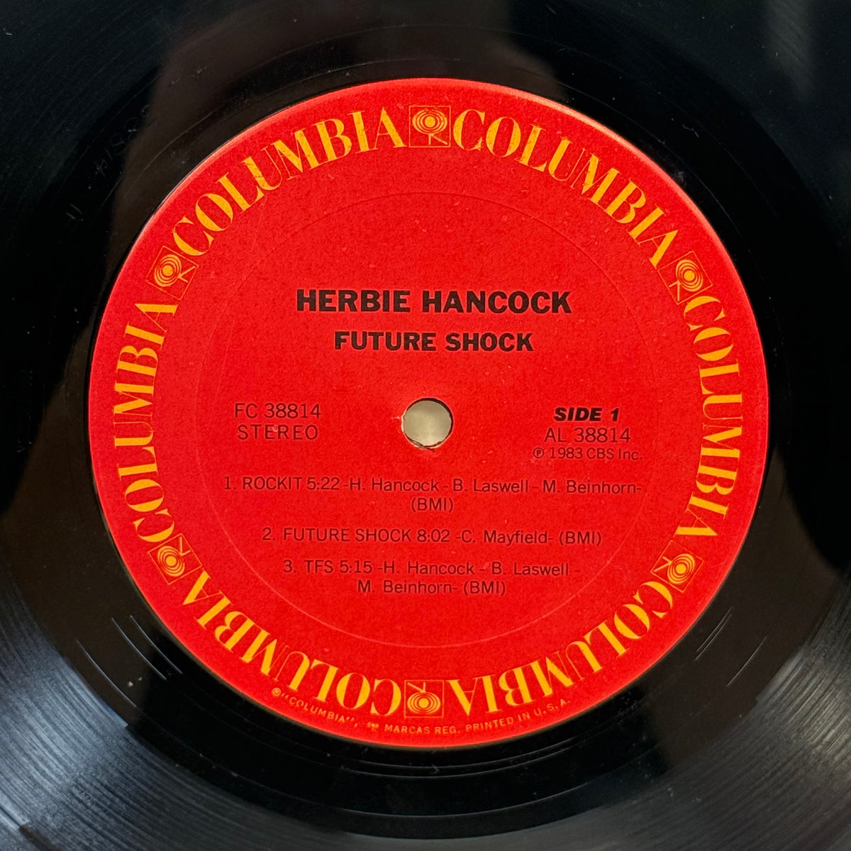 Herbie Hancock Future Shock Vinyl LP 1983 -- FC 38814