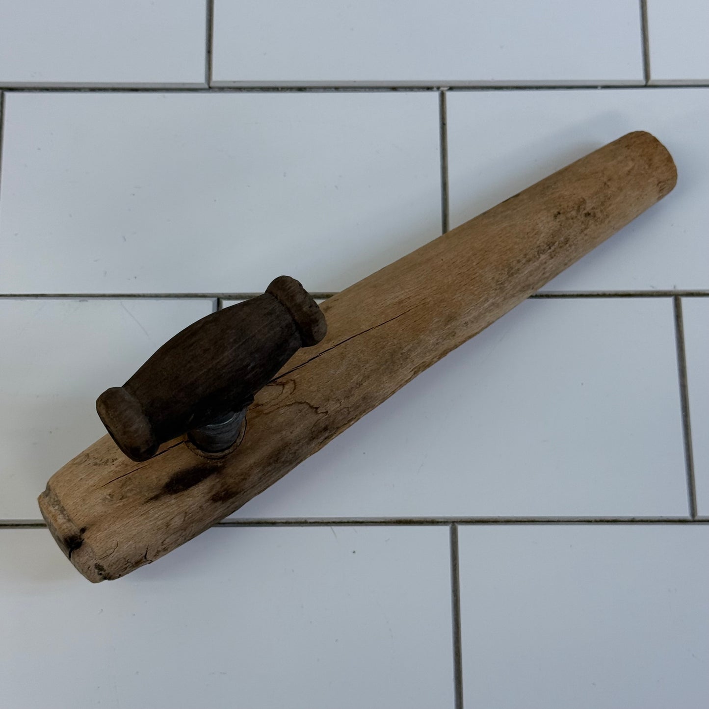 Antique Wooden Barrel Cask Dispensing Tap Primitive Cooperage Tool