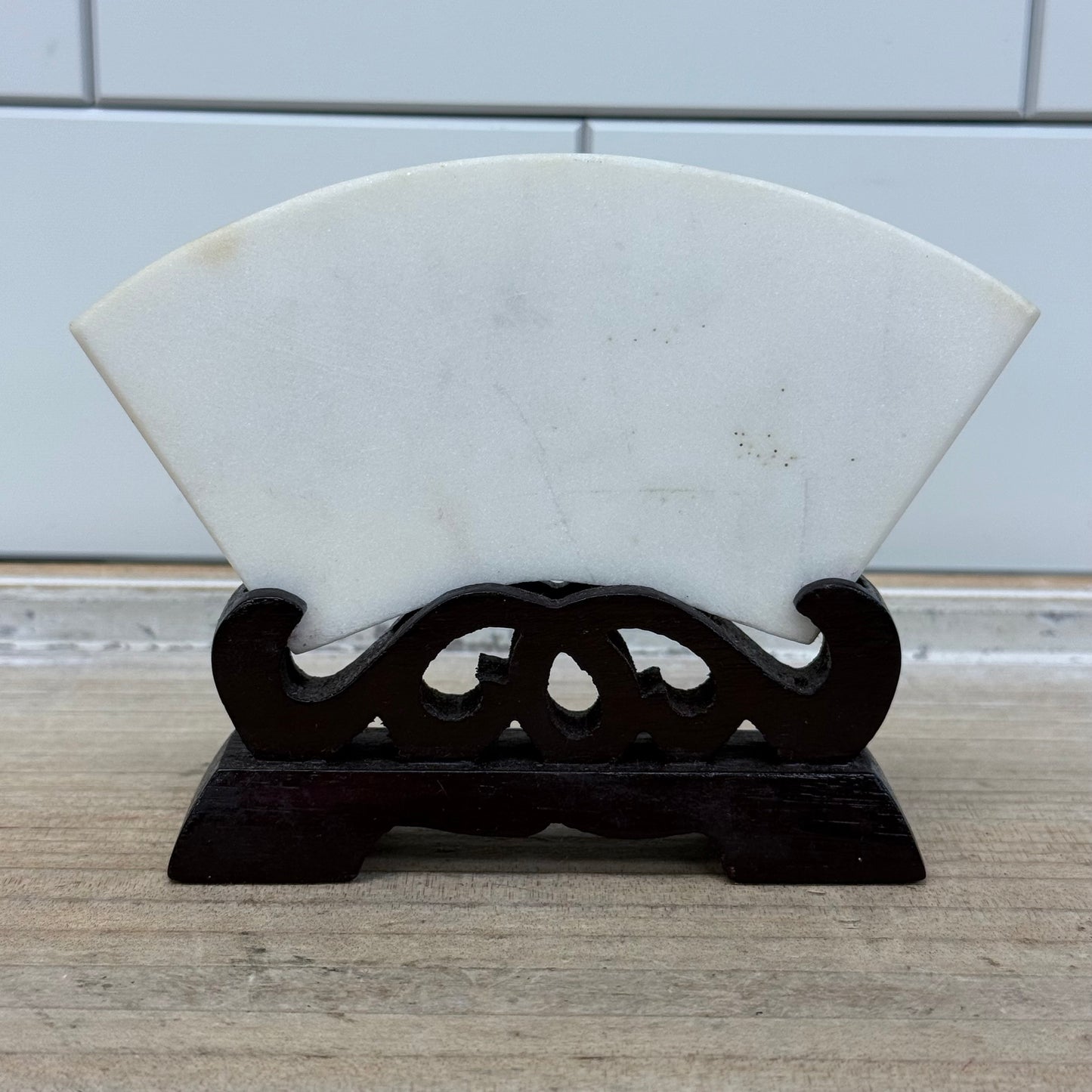 Decorative Plaque, Hand Painted with Ornate Stand