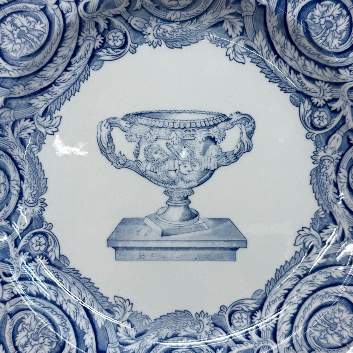 Spode Blue Room Warwick Vase Blue and White Plate England