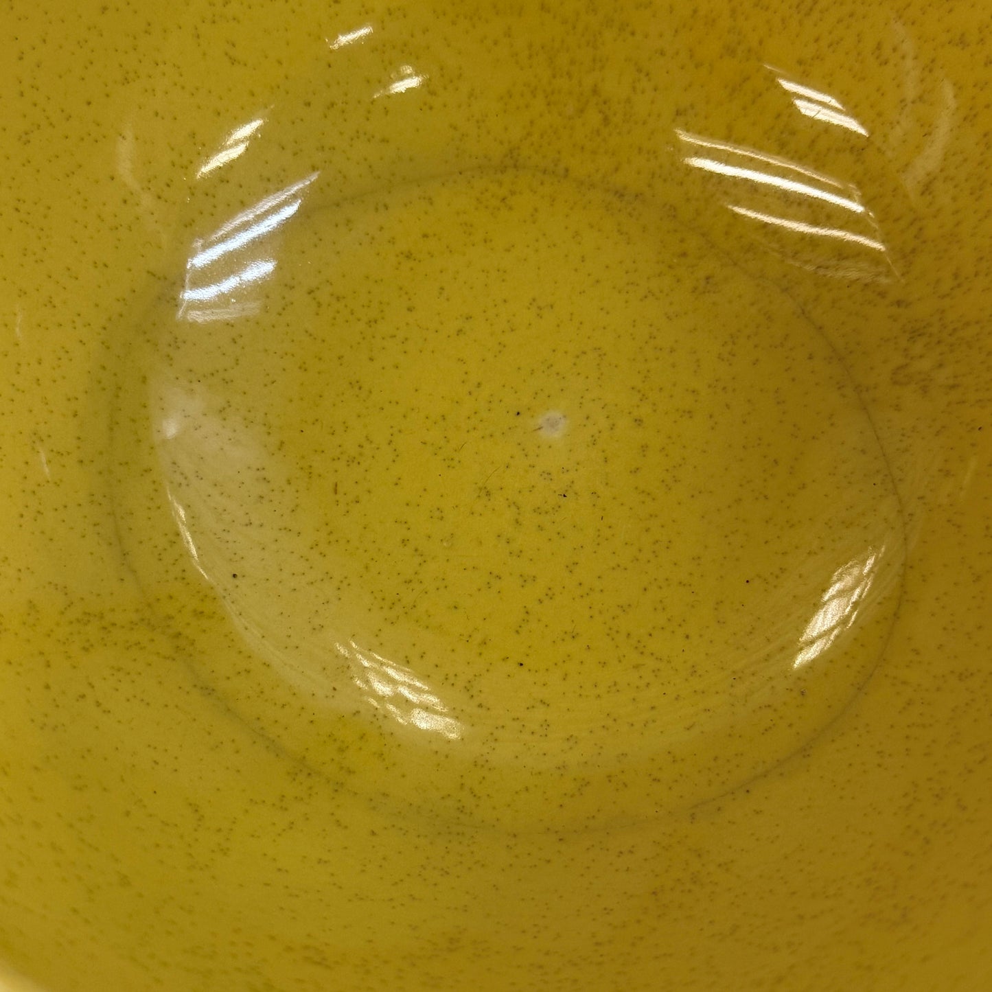 McCoy Yellow Ribbed Mixing Bowl USA 1960s
