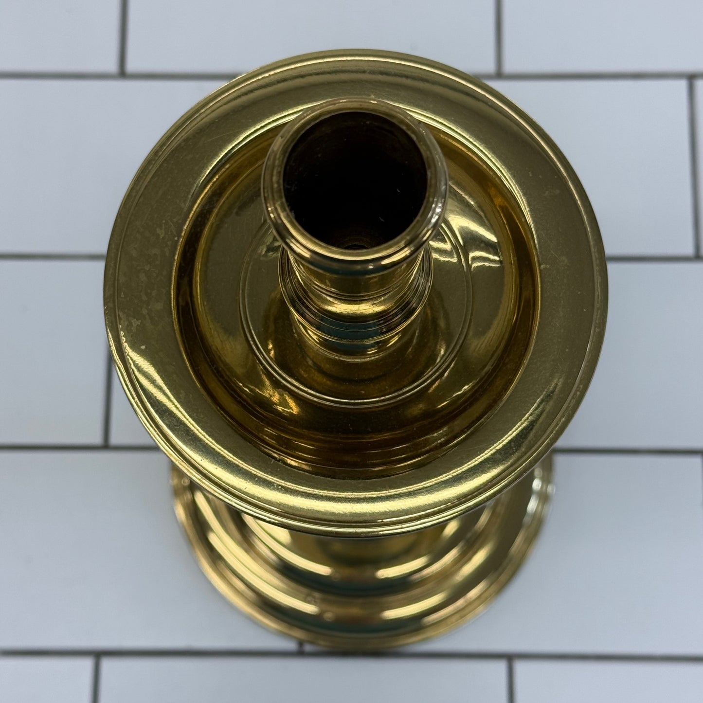 Virginia Metalcrafters Brass Candle Holder CW 16-34