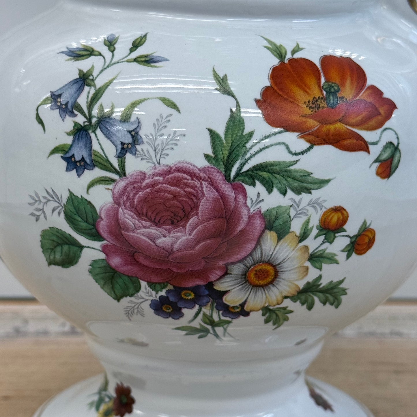 Porcelaine de Bruxelles Floral Pitcher 1960s
