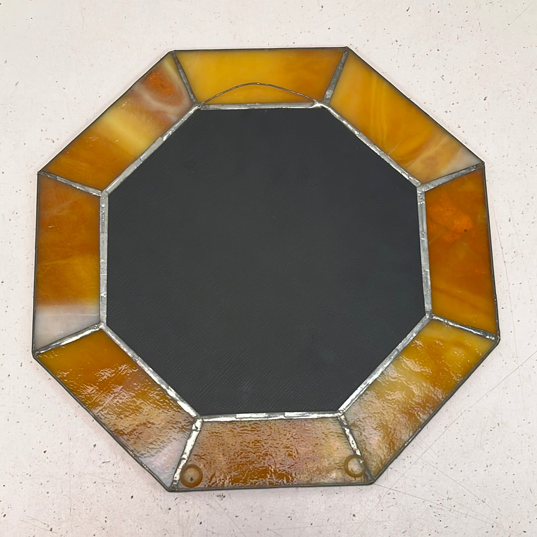 Decorative Slag Glass Wall Mirror