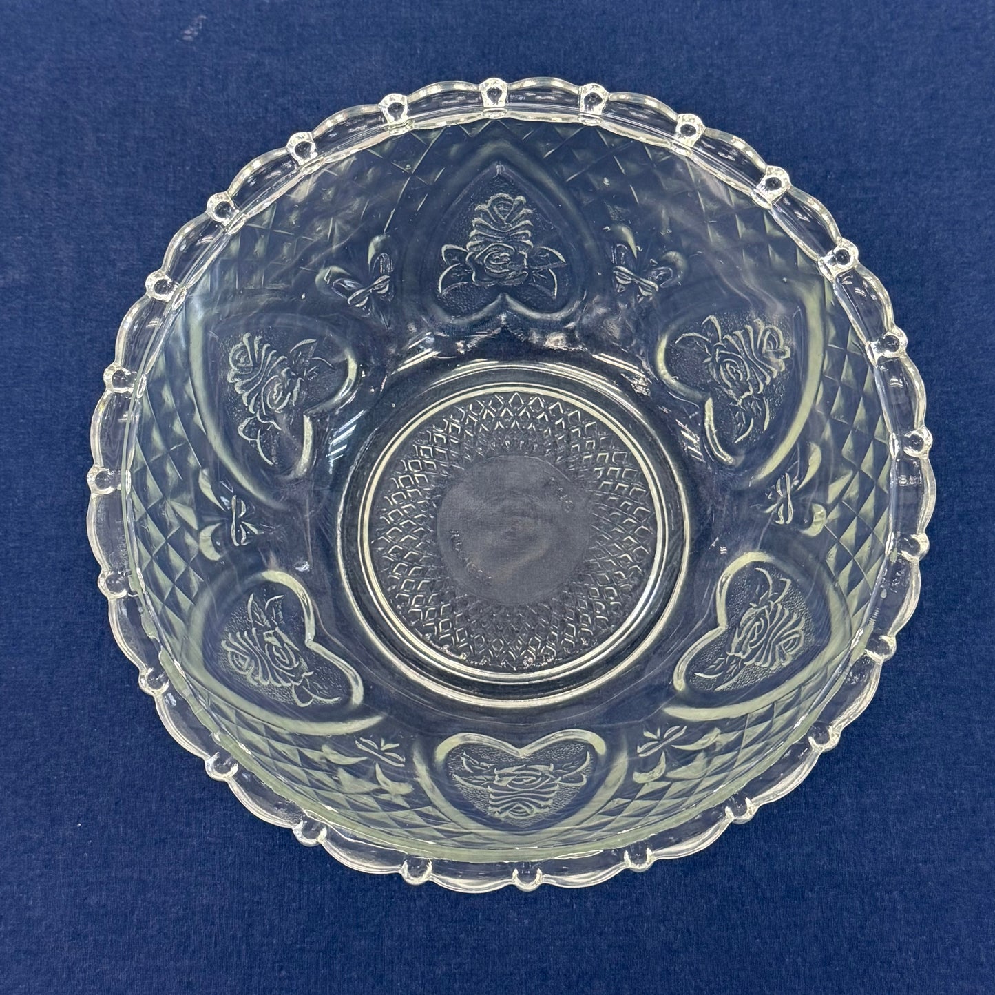 FNG Bowl, Pressed Glass