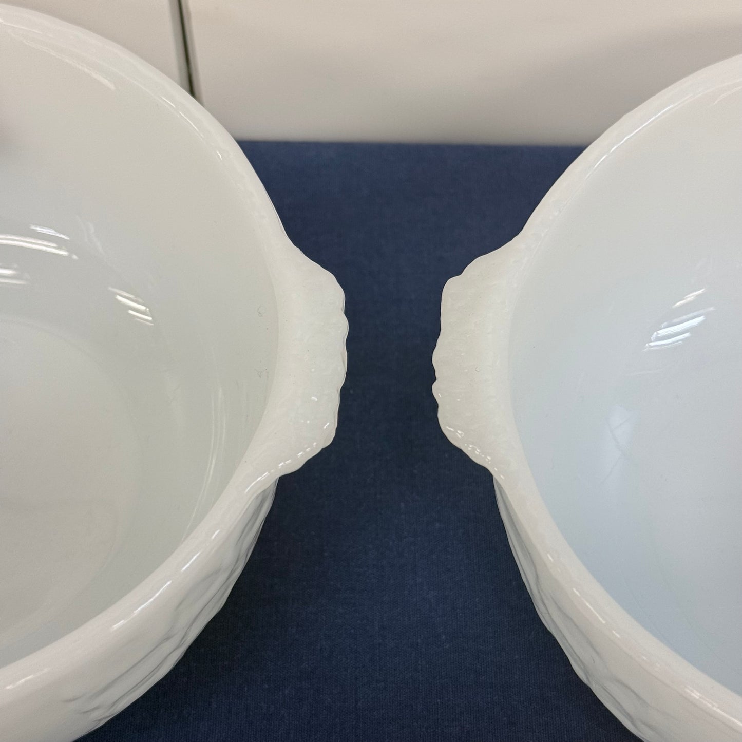 Fire-King B.C. Johnny Hart Milk Glass Cereal Bowls Set of 4