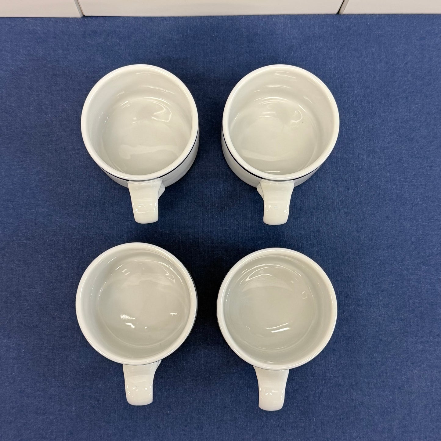 Dansk Bistro Christianshavn Blue Cup & Saucer Set of 4