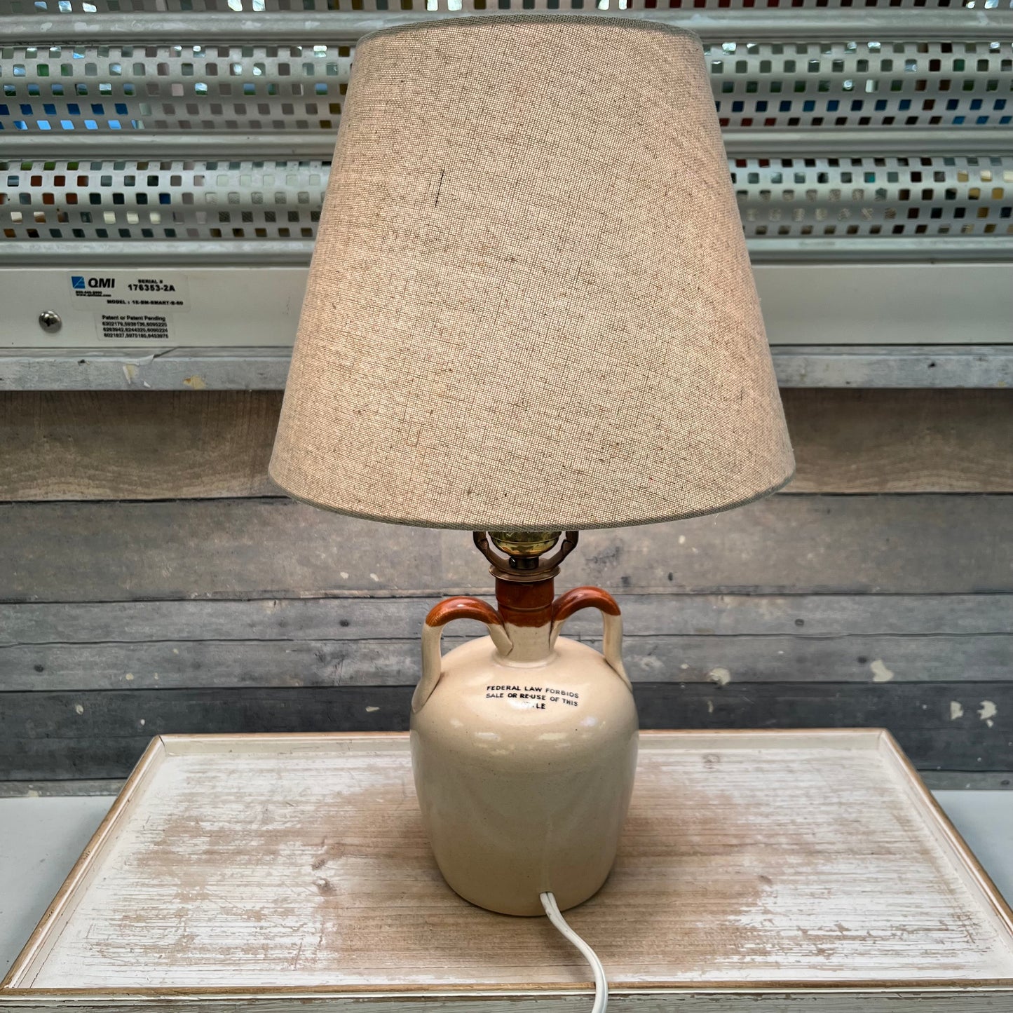 Glen Garry Scotch Jug Lamp