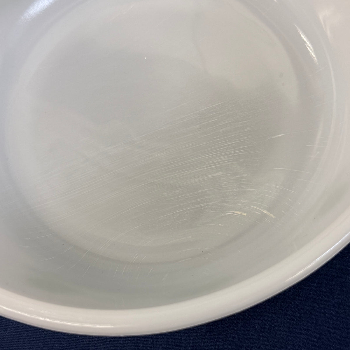 Glasbake Green Daisy Milk Glass Casserole Dish
