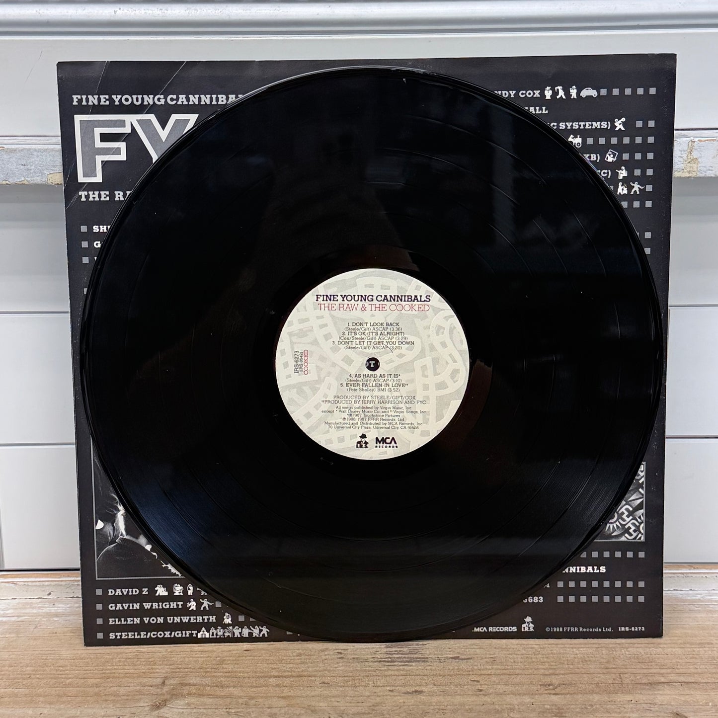 Fine Young Cannibals The Raw & the Cooked Vinyl LP 1989 #IRS-6273