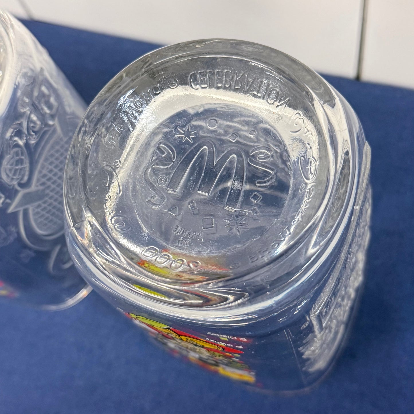 McDonald's Disney World Celebration 2000 Glasses Set of 5 Vintage