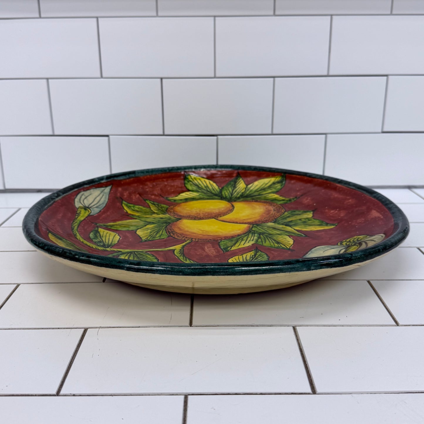 Casa Hecho en Mexico Hand Painted Decorative Citrus Plate