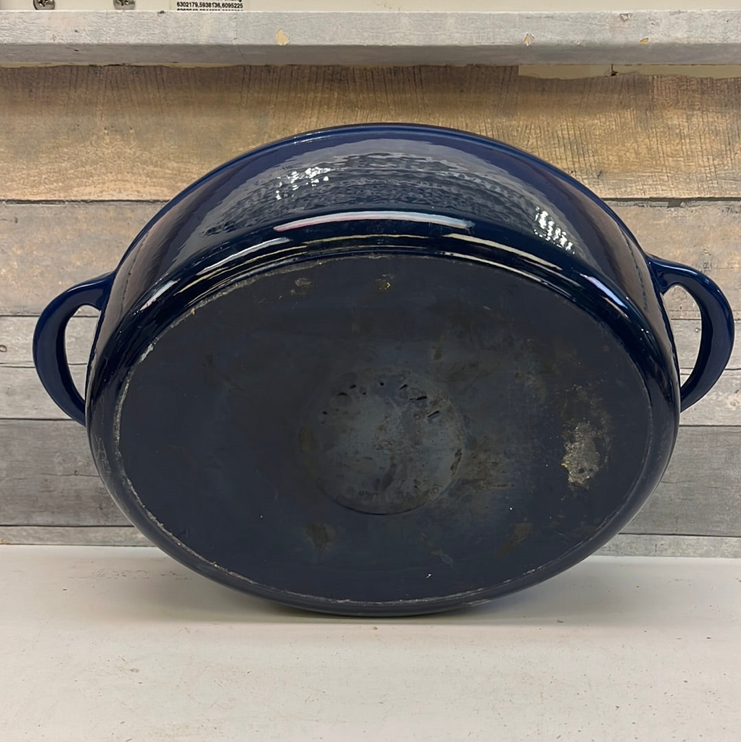 Blue Cast Iron 7 Quart Dutch Oven