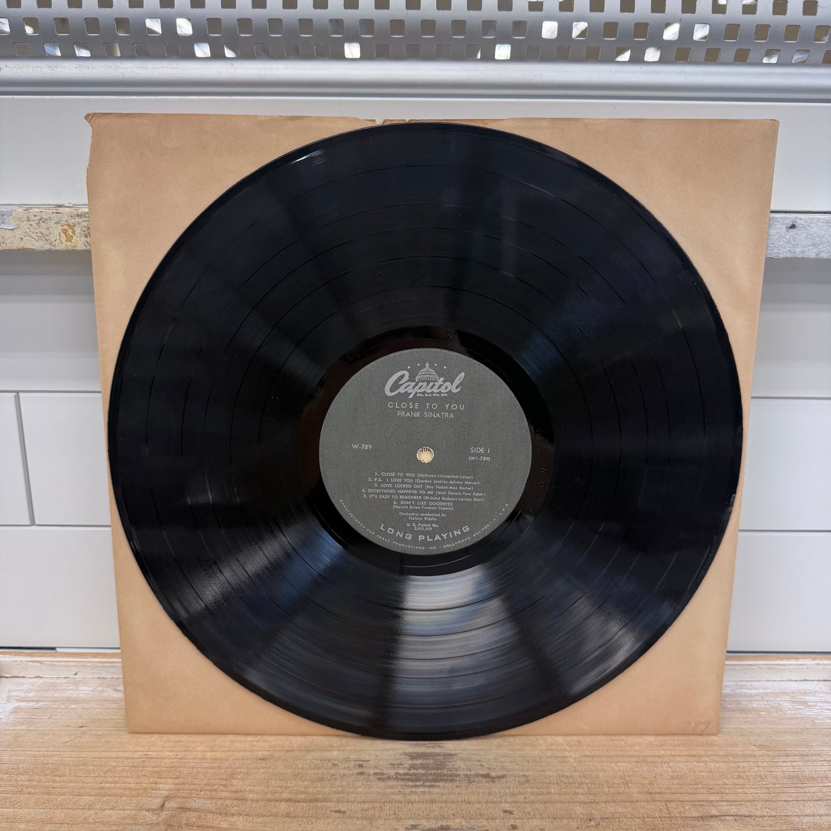 Frank Sinatra Close to You Vinyl LP 1957 -- W-789