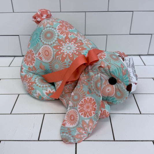 Handmade Floral Bunny Stuffed Animal by A Little Red Bird