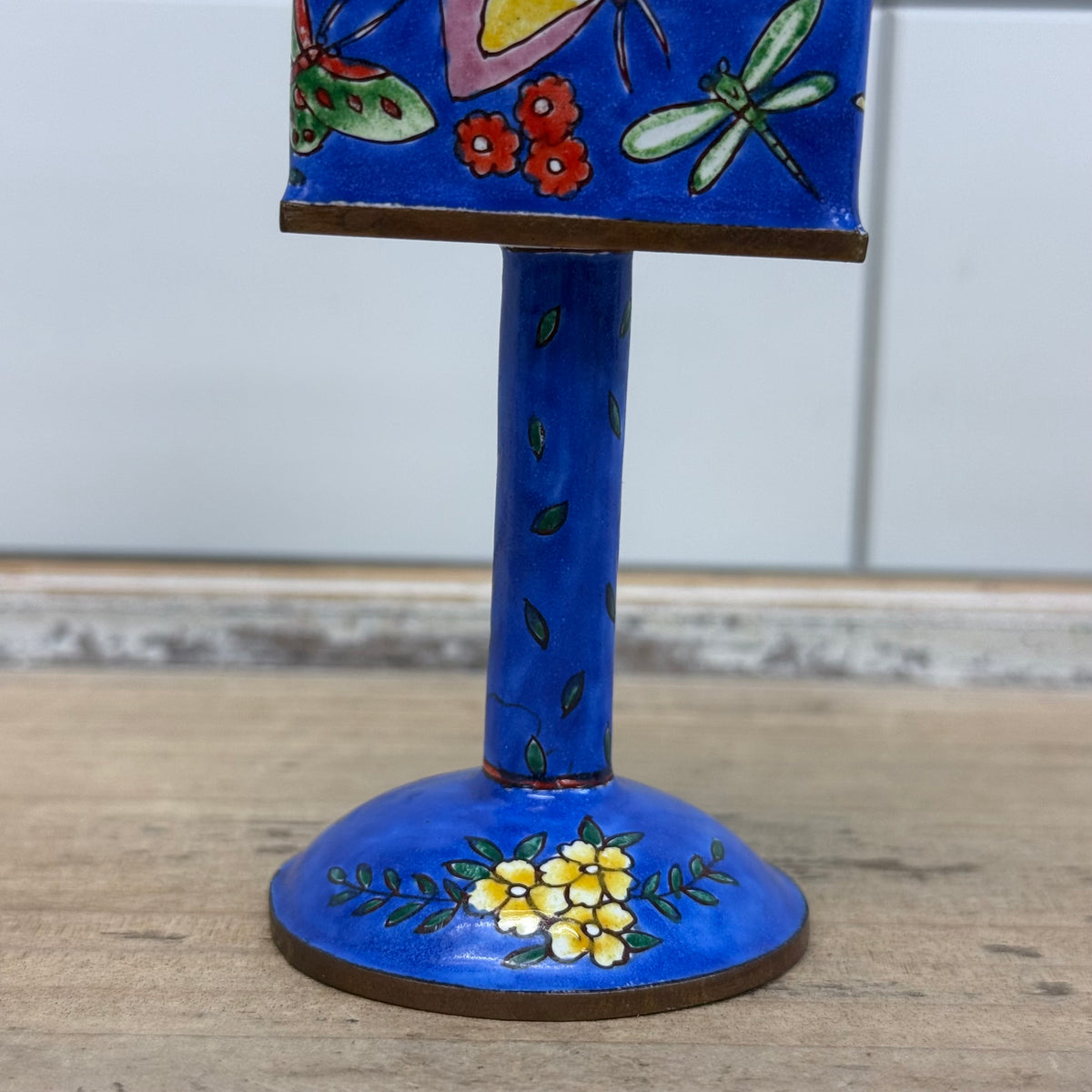 Empress Arts Blue Butterfly Mailbox Trinket Box 2000 with Gift Box
