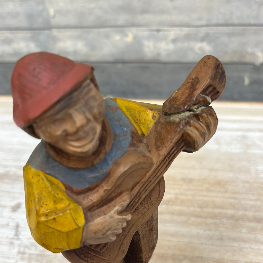 Vintage Syroco Wooden Hobo Musician Figurine - Set of 4, 1944